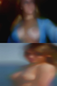 Horny for white woman grabs cock.