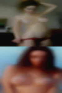 Nude swinger having fun.